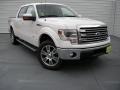 2014 White Platinum Ford F150 Lariat SuperCrew 4x4  photo #1