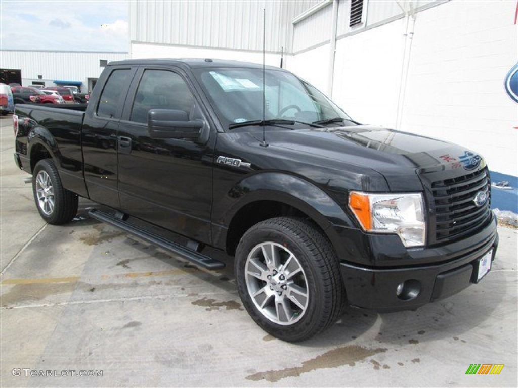 2014 F150 STX SuperCab - Tuxedo Black / Black photo #1