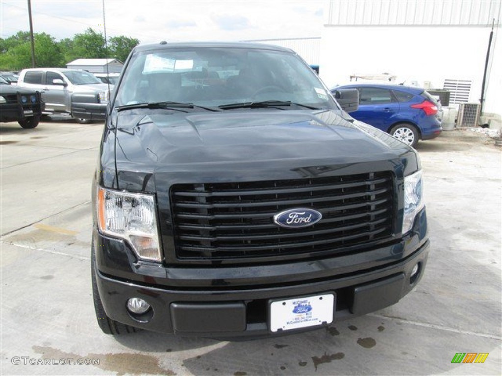 2014 F150 STX SuperCab - Tuxedo Black / Black photo #2