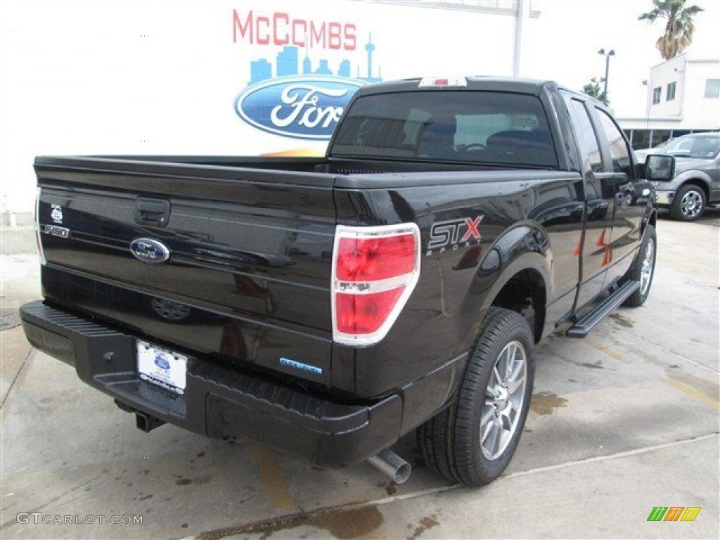 2014 F150 STX SuperCab - Tuxedo Black / Black photo #7