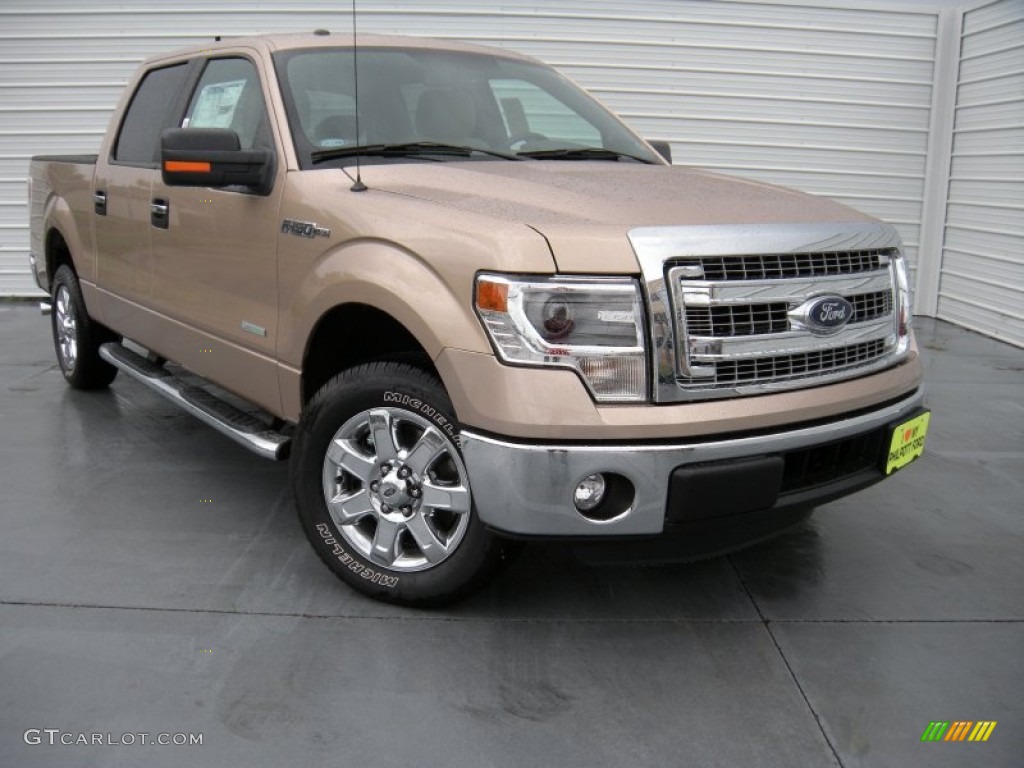 2014 F150 XLT SuperCrew - Pale Adobe / Pale Adobe photo #2