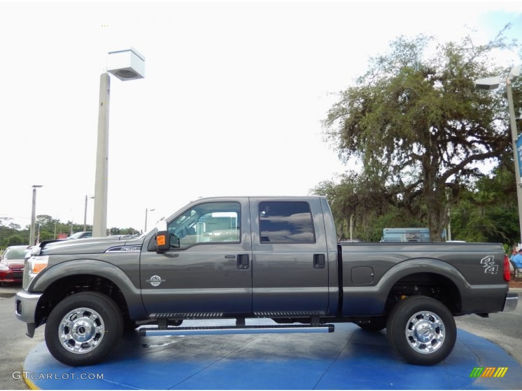 Magnetic 2015 Ford F350 Super Duty XLT Crew Cab 4x4 Exterior Photo #93887749