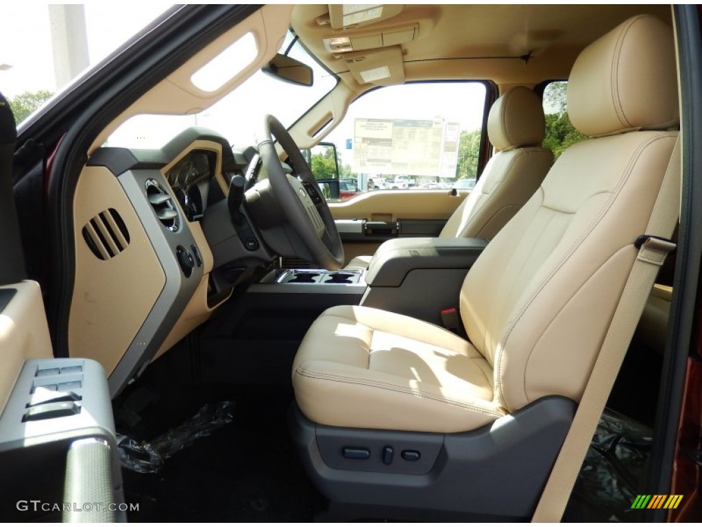 Adobe Interior 2015 Ford F250 Super Duty Lariat Crew Cab 4x4 Photo #93888085