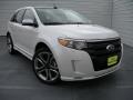 2014 White Platinum Ford Edge Sport  photo #2