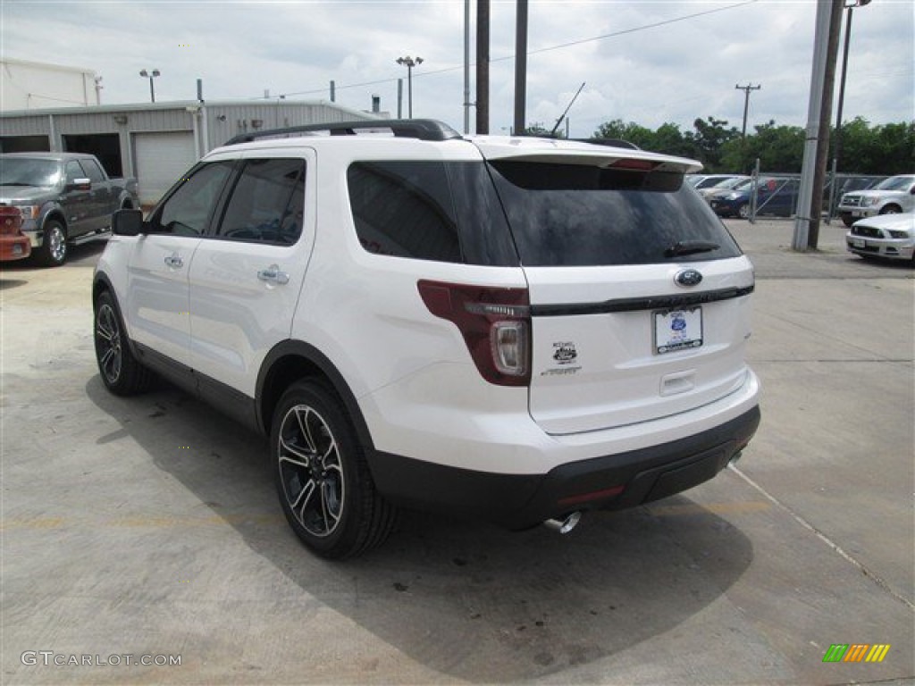 2014 Explorer Sport 4WD - White Platinum / Sport Charcoal Black photo #5