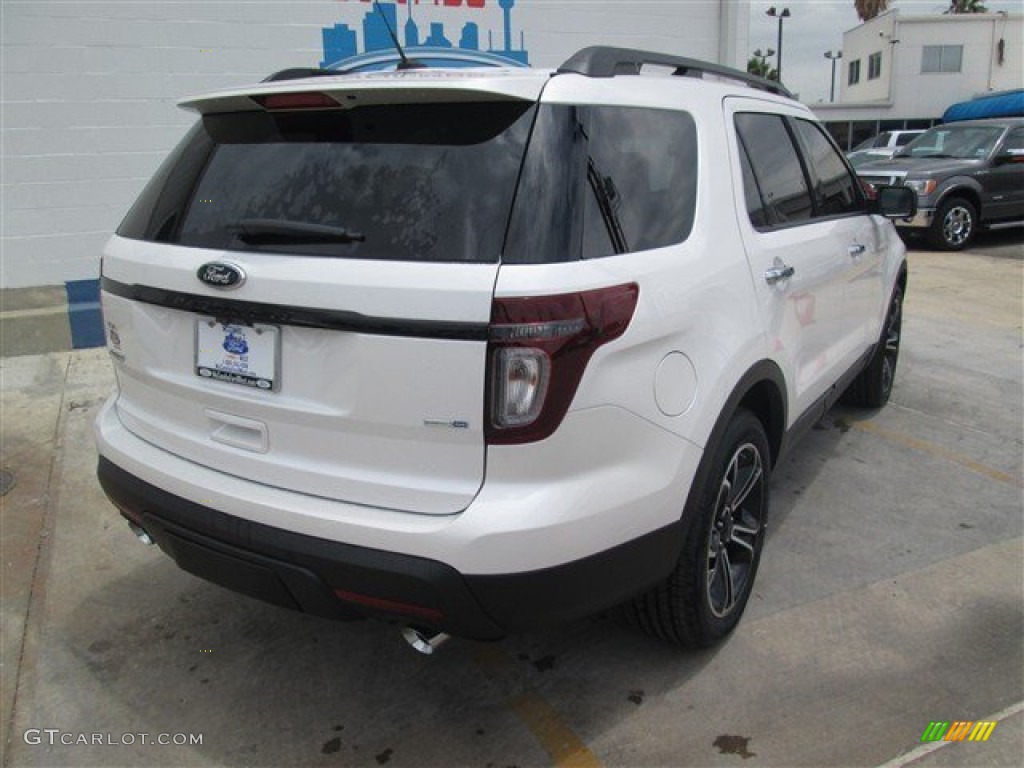 2014 Explorer Sport 4WD - White Platinum / Sport Charcoal Black photo #7