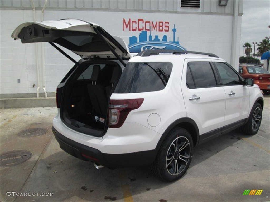 2014 Explorer Sport 4WD - White Platinum / Sport Charcoal Black photo #13