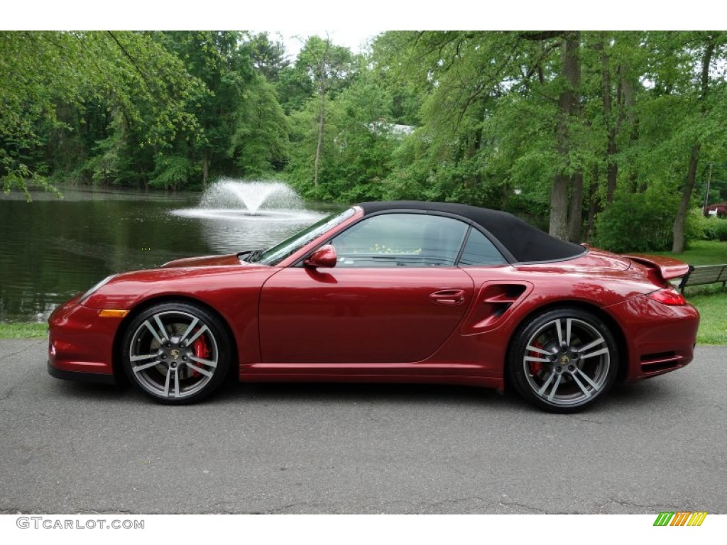 Ruby Red Metallic 2011 Porsche 911 Turbo Cabriolet Exterior Photo #93890812