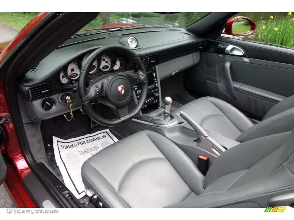 2011 911 Turbo Cabriolet - Ruby Red Metallic / Black/Stone Grey photo #11