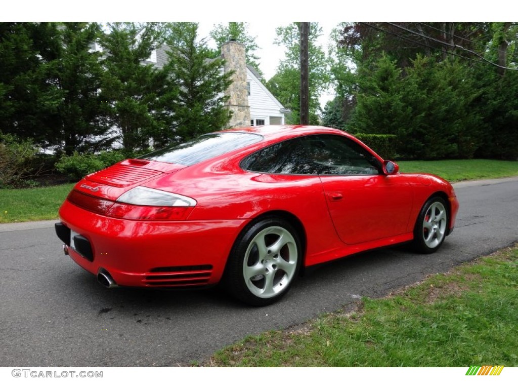 2003 911 Carrera 4S Coupe - Guards Red / Black photo #6