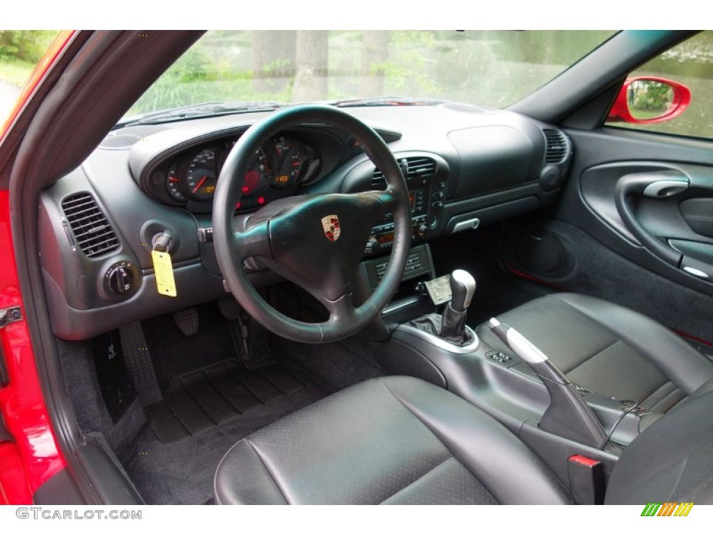 Black Interior 2003 Porsche 911 Carrera 4S Coupe Photo #93891270