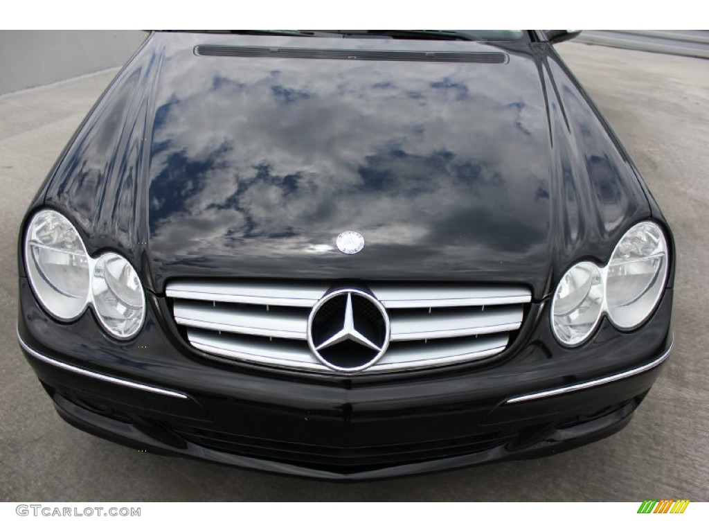2006 CLK 350 Cabriolet - Black / Black photo #2