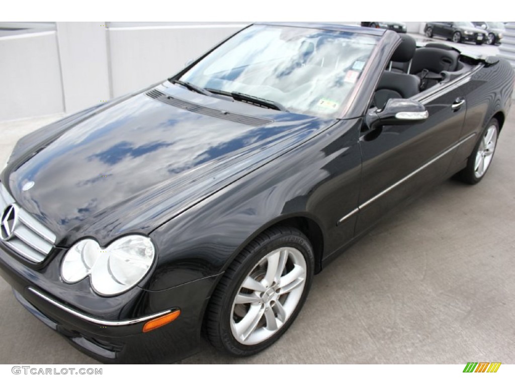 2006 CLK 350 Cabriolet - Black / Black photo #3
