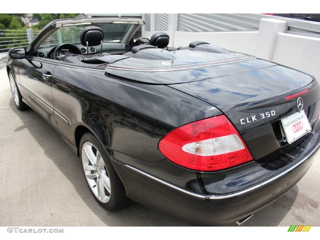 2006 CLK 350 Cabriolet - Black / Black photo #5