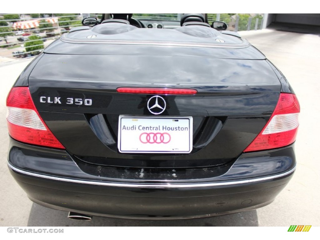 2006 CLK 350 Cabriolet - Black / Black photo #6