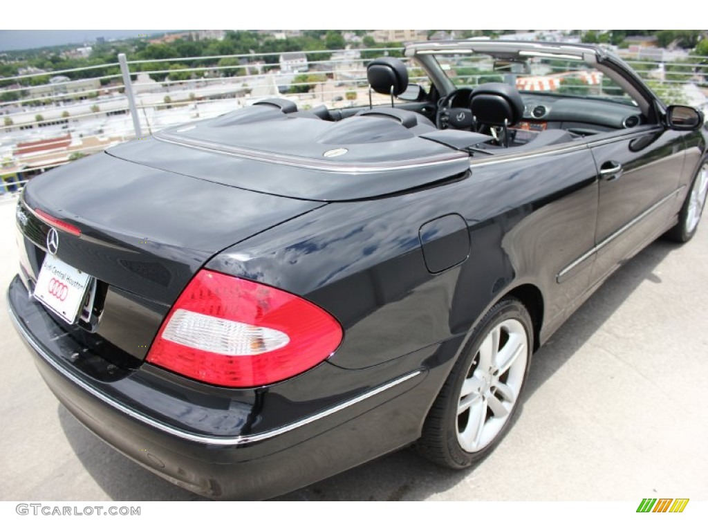 2006 CLK 350 Cabriolet - Black / Black photo #7