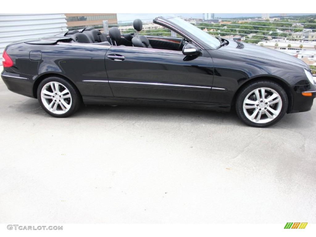 2006 CLK 350 Cabriolet - Black / Black photo #8