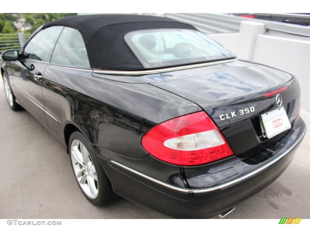 2006 CLK 350 Cabriolet - Black / Black photo #9