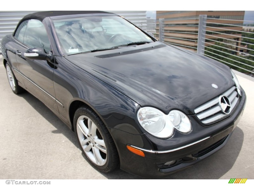 2006 CLK 350 Cabriolet - Black / Black photo #10