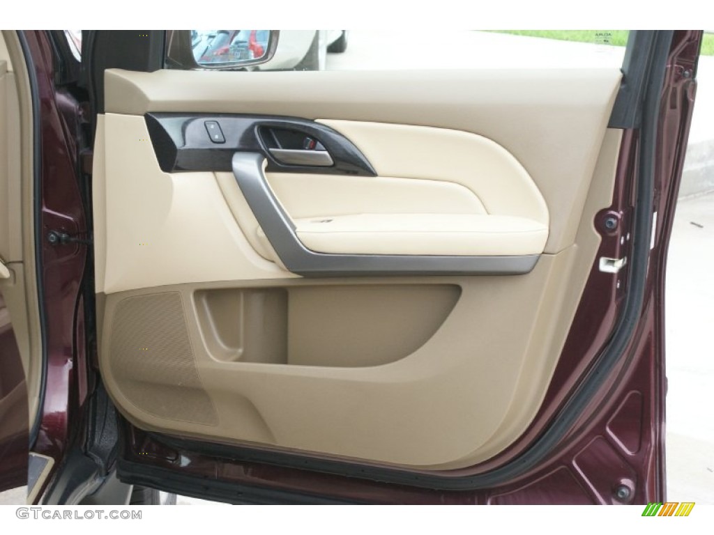 2008 Acura MDX Technology Parchment Door Panel Photo #93894190