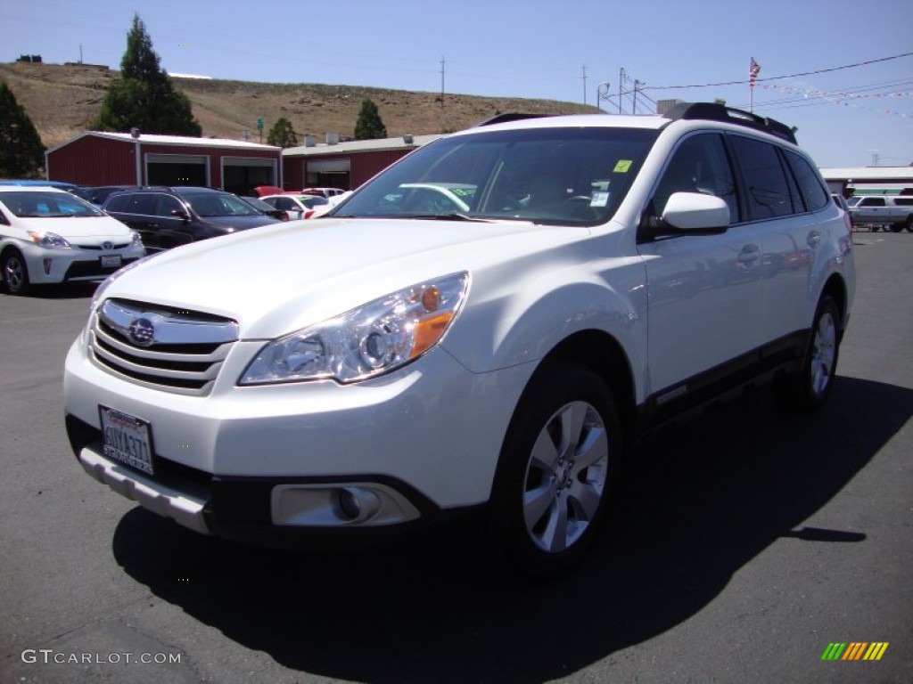 2012 Outback 2.5i Limited - Satin White Pearl / Warm Ivory photo #3