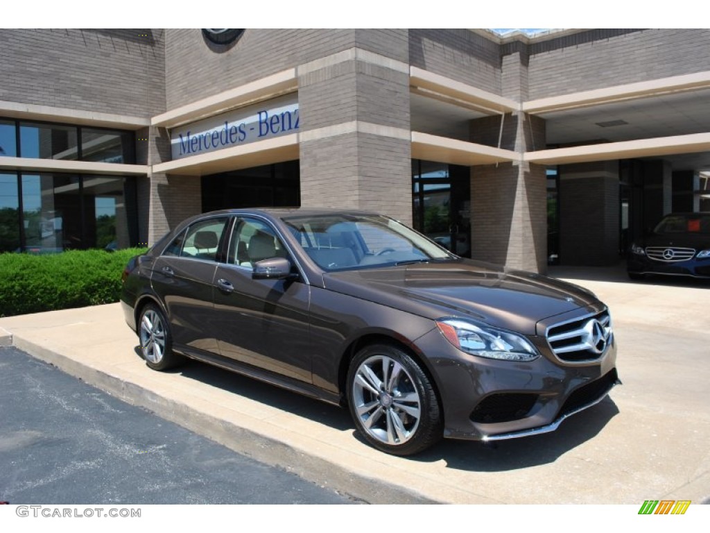 2014 E 350 4Matic Sport Sedan - Dolomite Brown Metallic / Silk Beige/Espresso Brown photo #1