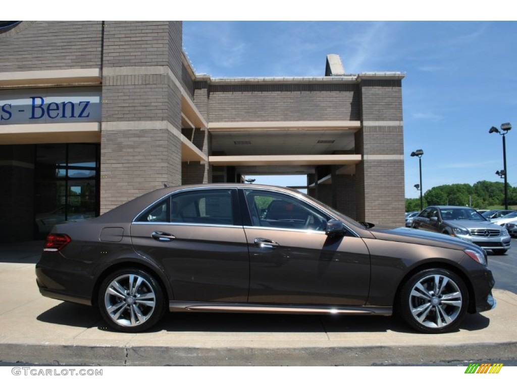 2014 E 350 4Matic Sport Sedan - Dolomite Brown Metallic / Silk Beige/Espresso Brown photo #2