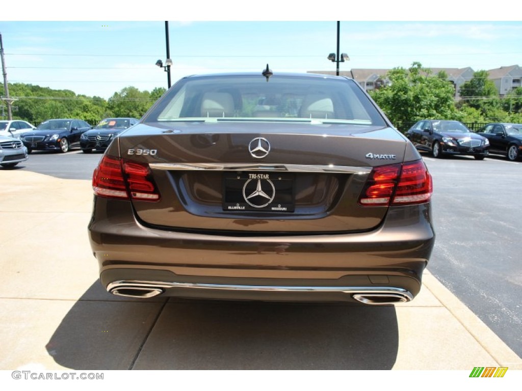 2014 E 350 4Matic Sport Sedan - Dolomite Brown Metallic / Silk Beige/Espresso Brown photo #3