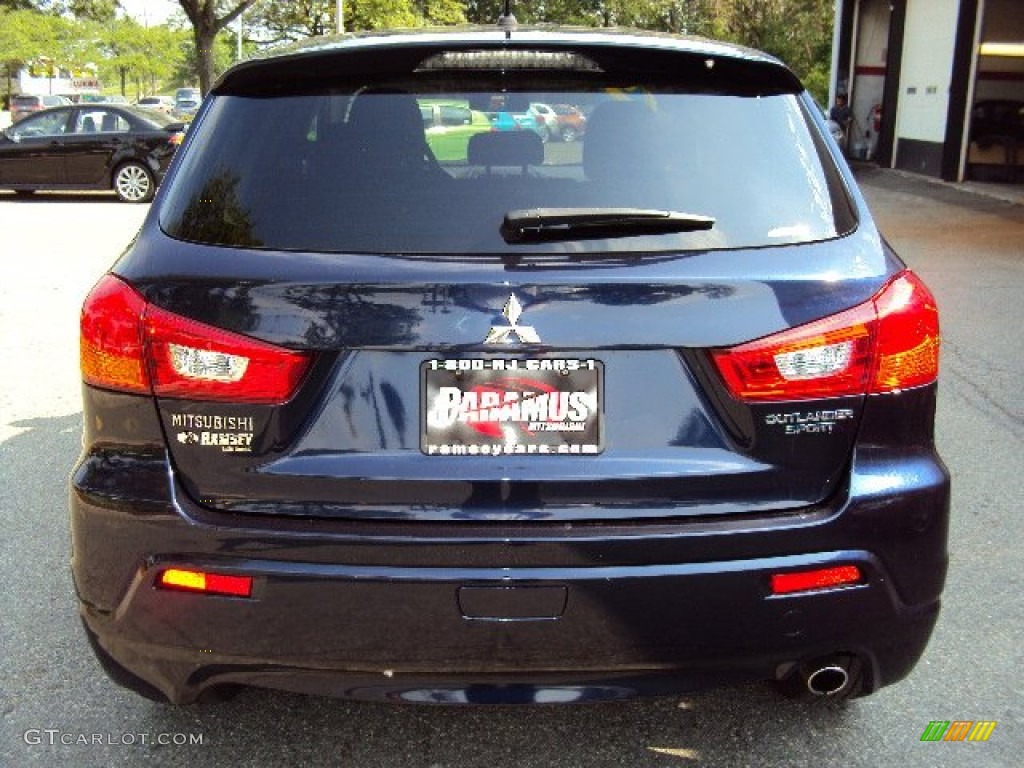 2012 Outlander Sport SE 4WD - Cosmic Blue / Black photo #4