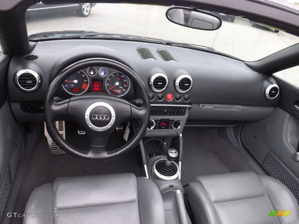 Aviator Grey Interior 2001 Audi TT 1.8T quattro Roadster Photo #93895921