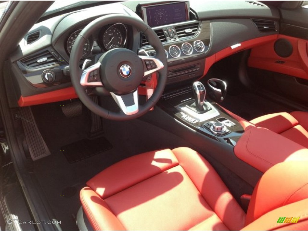 Coral Red Interior 2015 BMW Z4 sDrive28i Photo #93897143