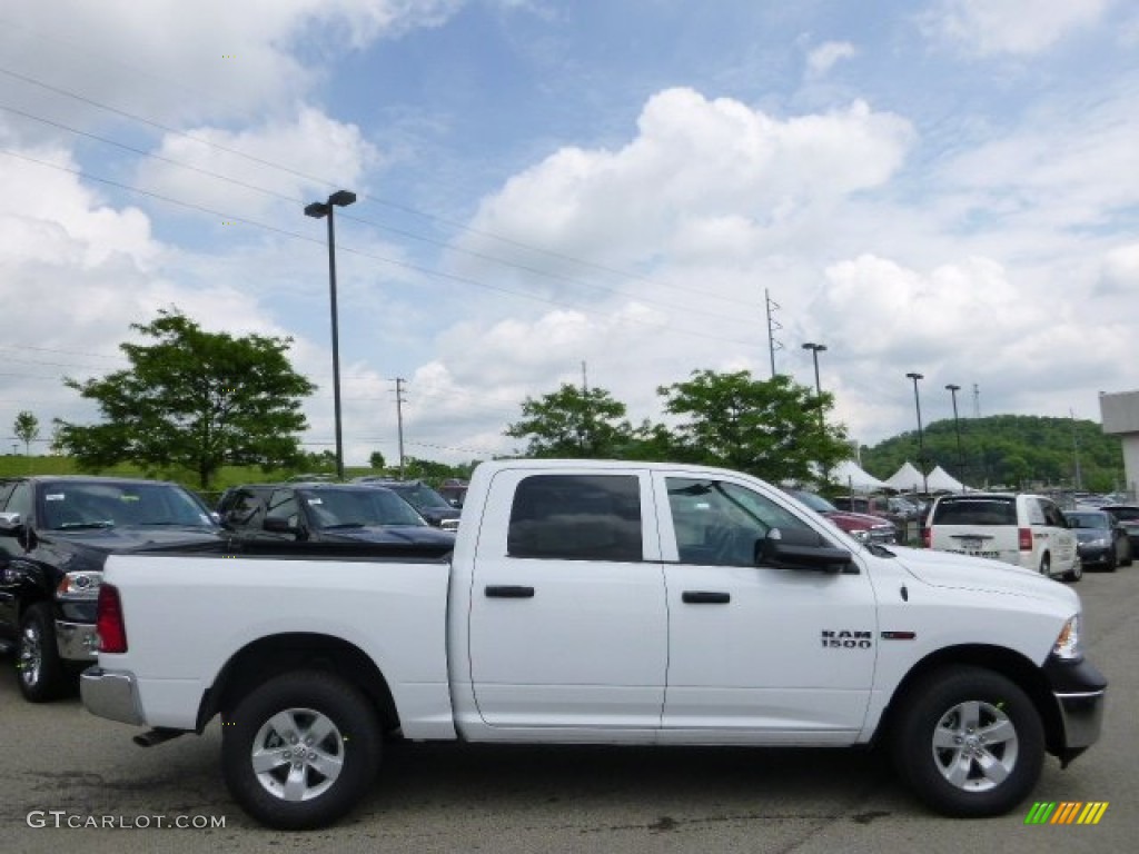 2014 1500 Tradesman Crew Cab 4x4 - Bright White / Black/Diesel Gray photo #5