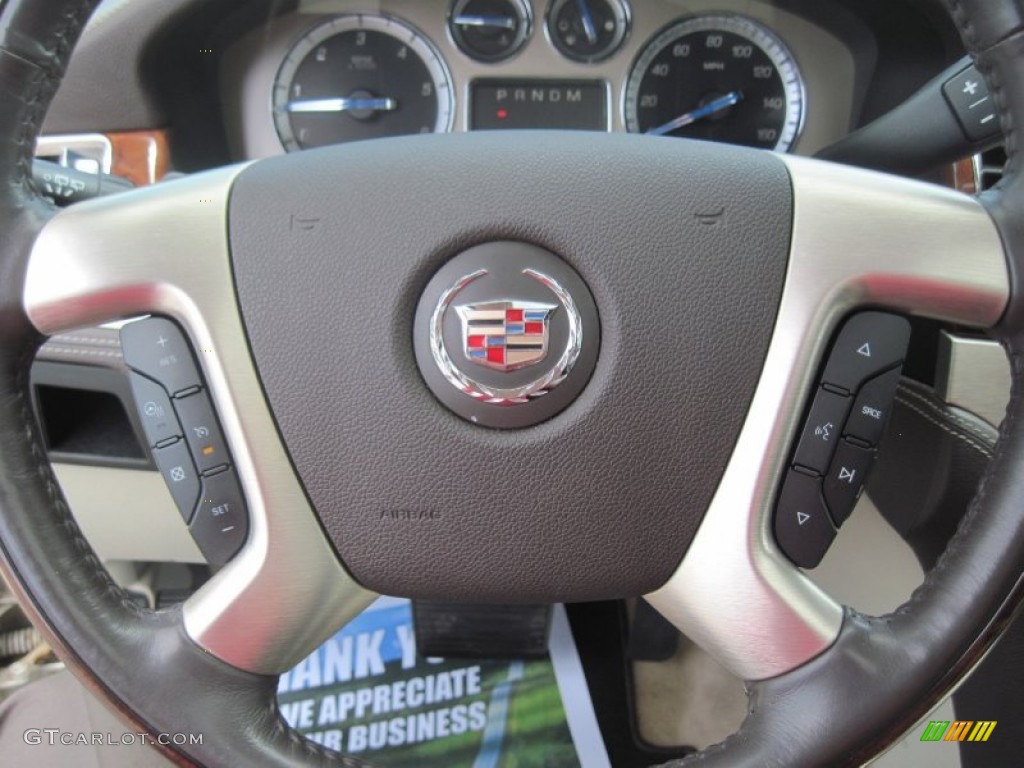 2008 Escalade Platinum AWD - White Diamond / Cocoa/Very Light Linen photo #17