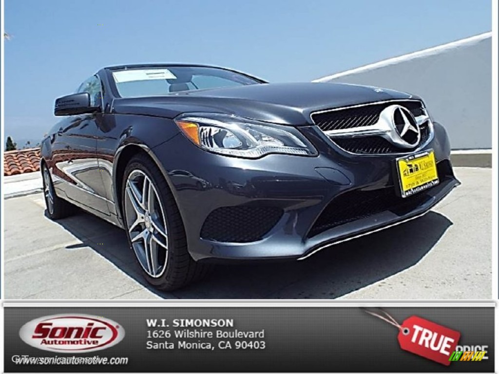 2014 E 350 Cabriolet - Steel Gray Metallic / Black photo #1
