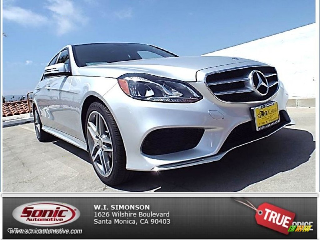 2014 E 350 Sport Sedan - Iridium Silver Metallic / Black photo #1