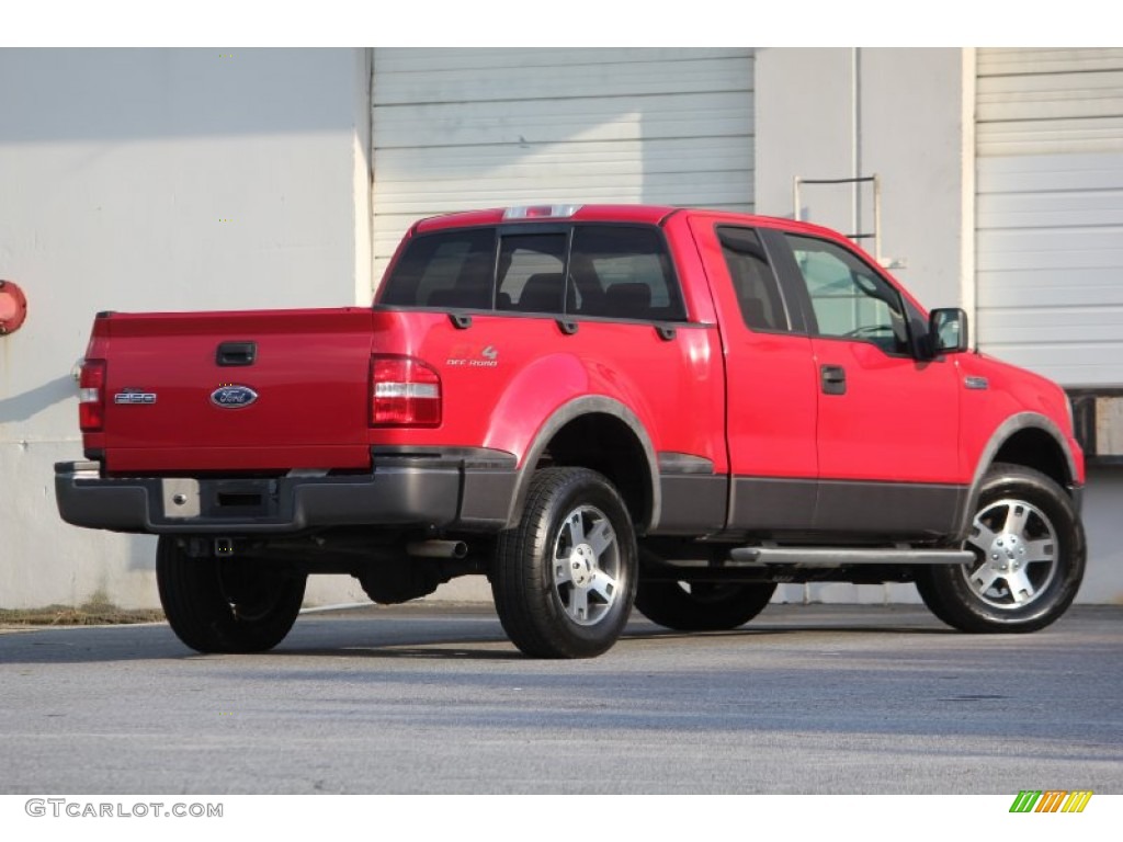 2005 F150 FX4 SuperCab 4x4 - Bright Red / Black photo #4