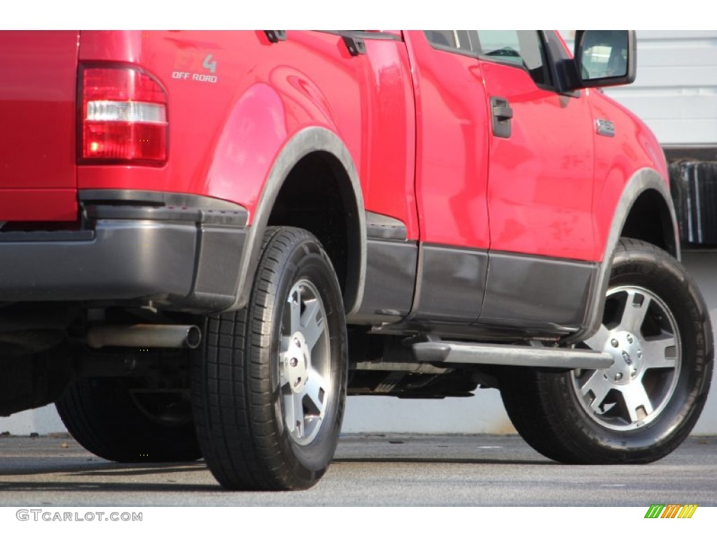 2005 F150 FX4 SuperCab 4x4 - Bright Red / Black photo #11