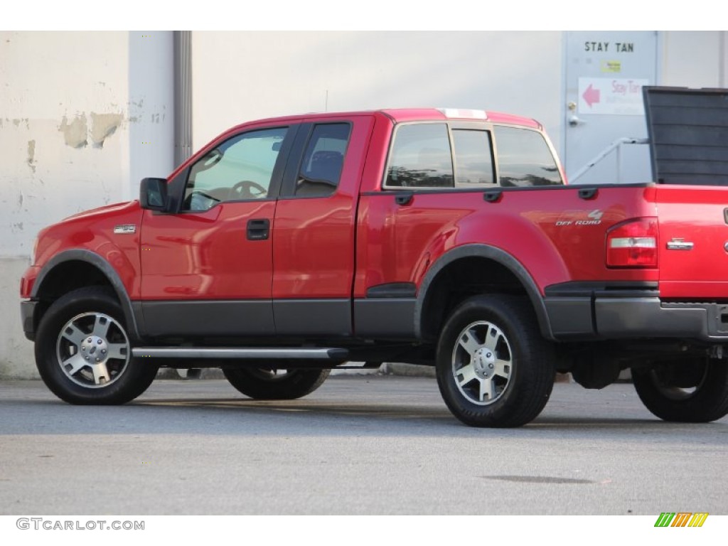 2005 F150 FX4 SuperCab 4x4 - Bright Red / Black photo #28