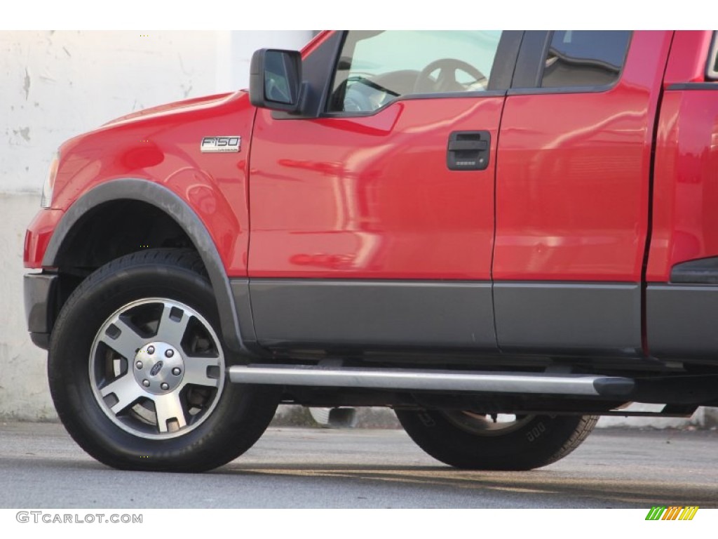 2005 F150 FX4 SuperCab 4x4 - Bright Red / Black photo #29
