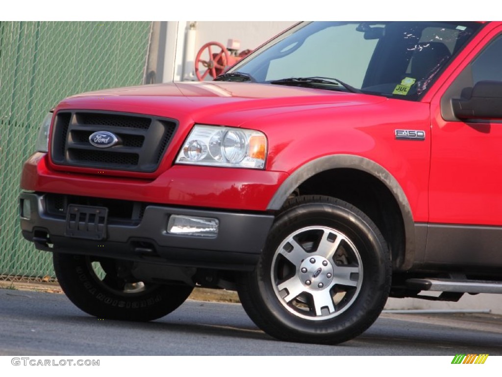 2005 F150 FX4 SuperCab 4x4 - Bright Red / Black photo #31