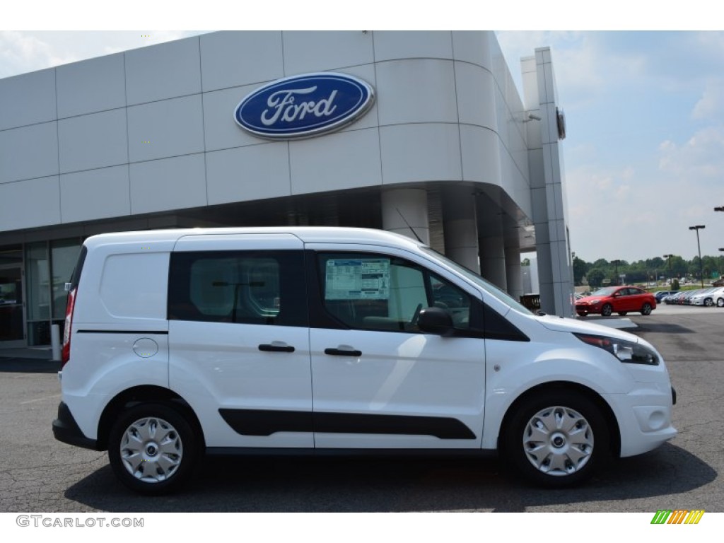 Frozen White 2014 Ford Transit Connect XLT Van Exterior Photo #93904238