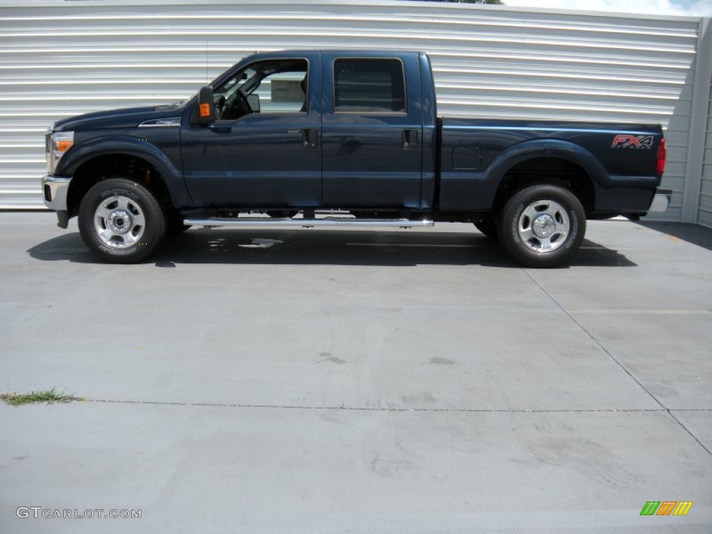 2015 F250 Super Duty XLT Crew Cab 4x4 - Blue Jeans / Steel photo #6