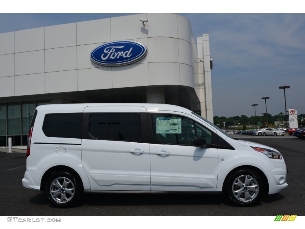 Frozen White 2014 Ford Transit Connect XLT Wagon Exterior Photo #93905210