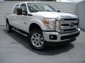 2015 White Platinum Ford F350 Super Duty Lariat Crew Cab 4x4  photo #1