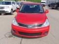 2012 Red Alert Nissan Versa 1.8 S Hatchback  photo #3