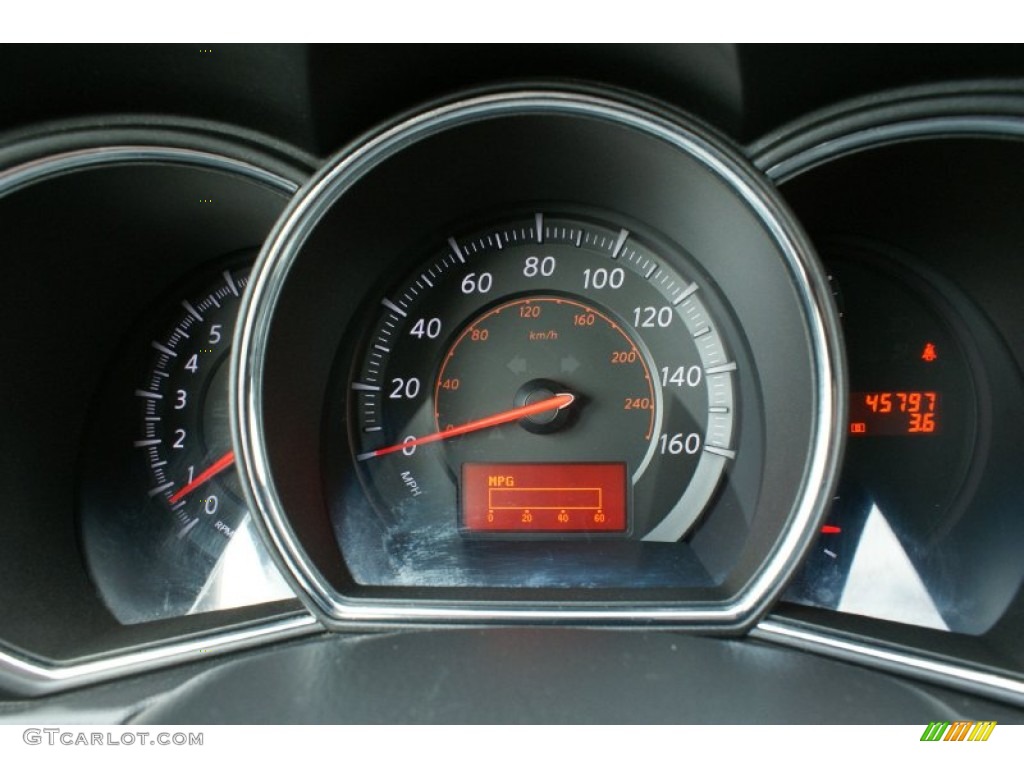 2010 Murano SL AWD - Merlot Red Metallic / Black photo #37