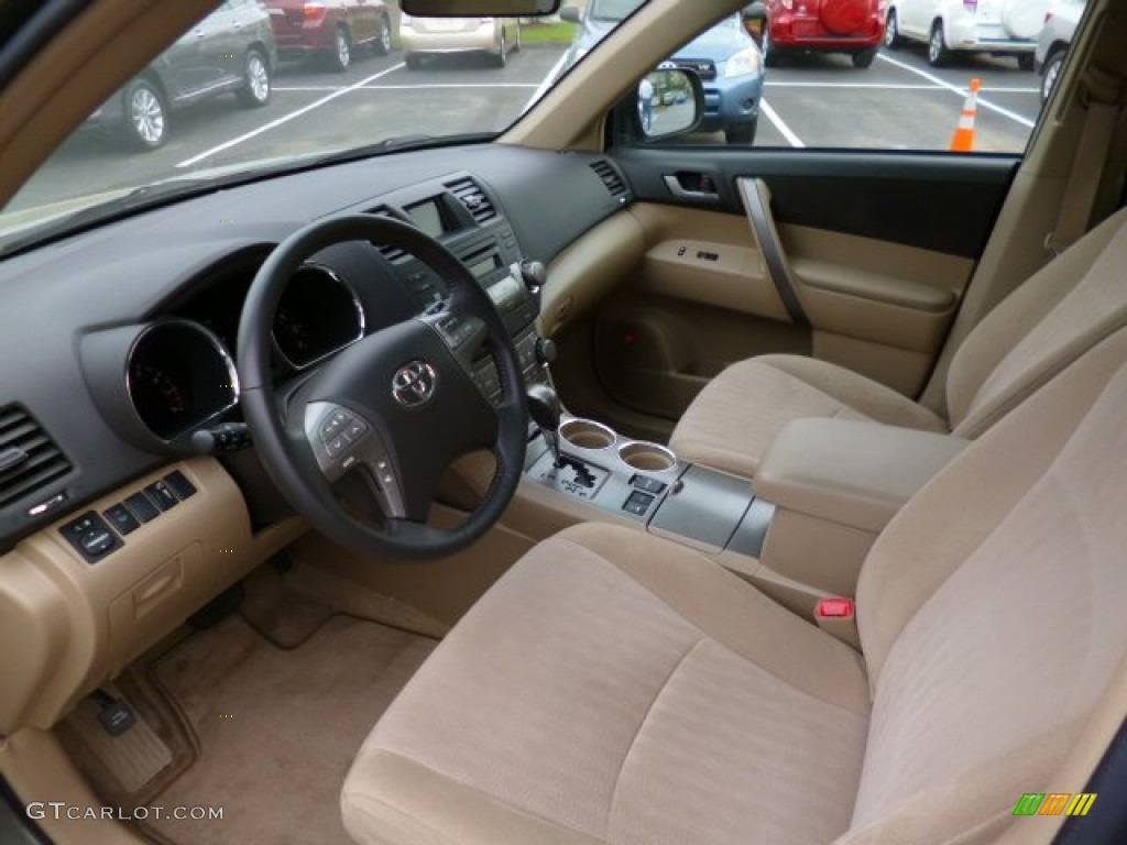 Sand Beige Interior 2008 Toyota Highlander Sport 4WD Photo #93910022