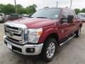 2015 Ruby Red Ford F250 Super Duty Lariat Crew Cab 4x4  photo #3