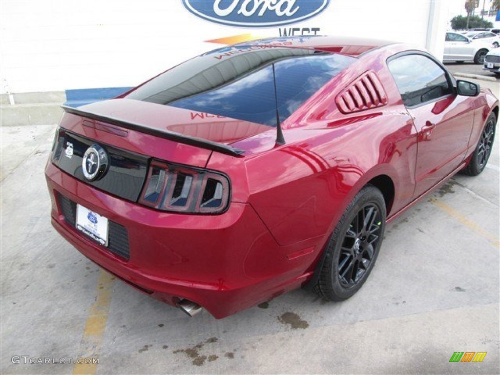 2014 Mustang V6 Coupe - Ruby Red / Charcoal Black photo #7