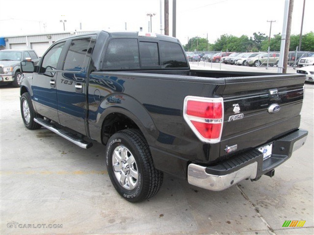 2014 F150 XLT SuperCrew - Tuxedo Black / Steel Grey photo #5